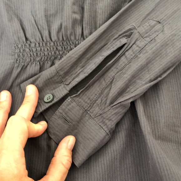 Torrid Military style poplin blouse - Picture 9 of 10